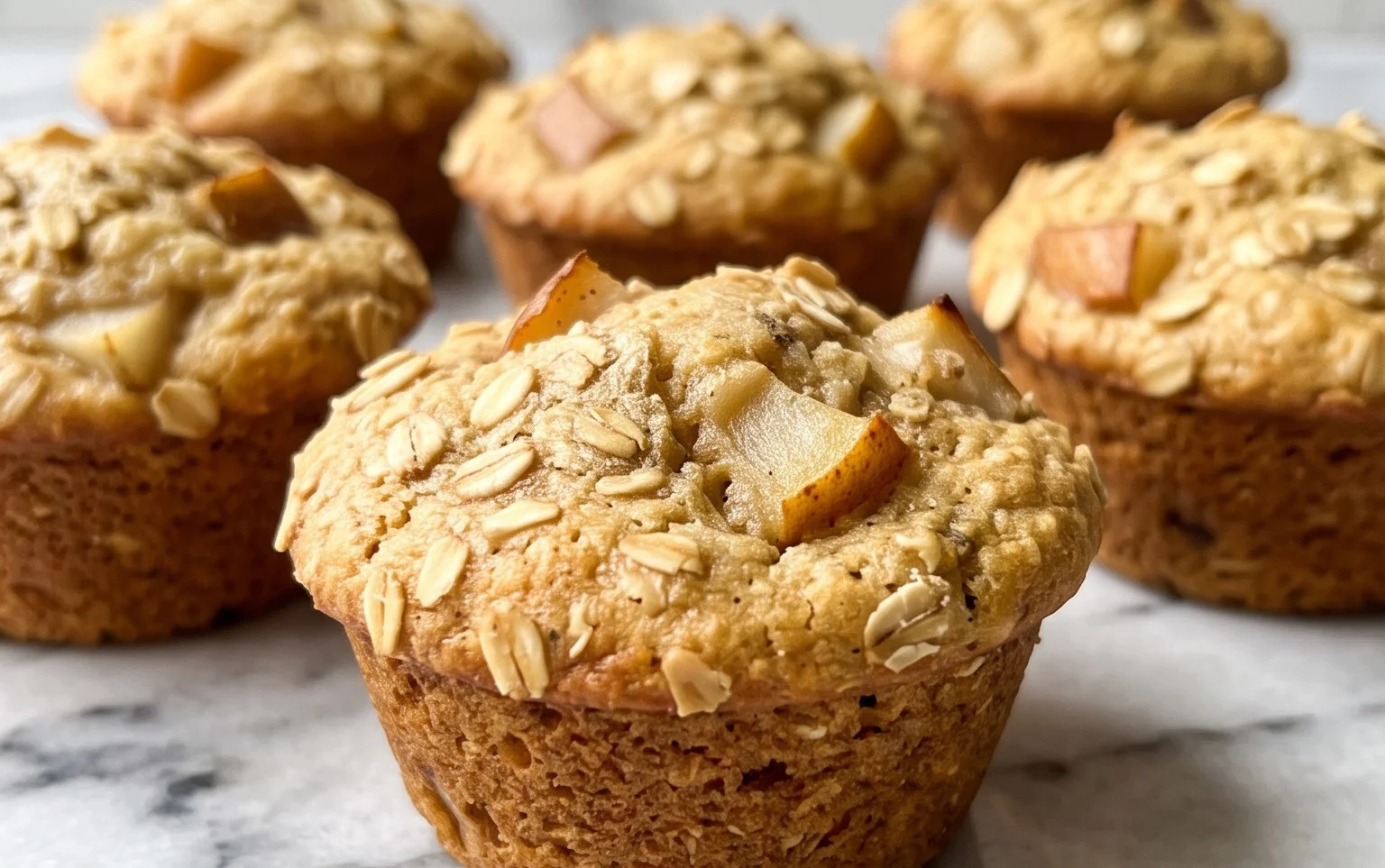 Pear Cardamom Oatmeal Muffins – Easy & Delicious